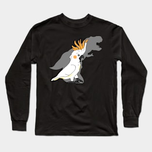 t-rex citron crested cockatoo Long Sleeve T-Shirt